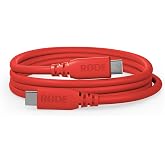 R&Oslash;DE SC27 SuperSpeed USB-C - USB-C kablosu, 5 Gbps'ye kadar hızlı veri aktarımı ve 60 W g&uuml;&ccedil; kaynağı (2 m, kırmızı)