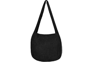 SUKUTU Fourre-tout au Crochet pour Femme Sacs à Bandoulière Grand sac à Provisions Sac à Main en Peluche Tricot Cartable Sacs à main