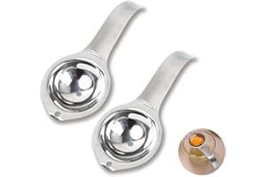 Anseom Separatore di Uova, 2Pcs Separatore di Tuorlo D'uovo Separatore di Albumi per Gadget Da Cucina