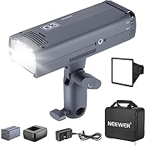 NEEWER Q300 Flash Studio 300W Wireless - Con Batteria 7800mAh, Trigger 2.4G, Per Fotografia Professionale - Foto 3