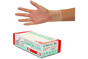 SF MEDICAL PRODUCTS GMBH Boîte de 100 pièces (XL, Transparent), Gants d'examen jetables, sans poudre et latex, médicaux, articles sanitaires pour le nettoyage des cuisines, à usage unique, non stérile