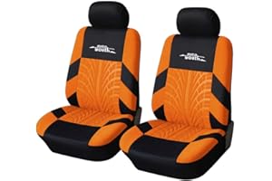 ‎AUTOYOUTH AUTOYOUTH Autositzbezüge für Vordersitze Autositzschoner Reifenschienen Autositzzubehör, Orange