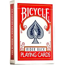 Bicycle Rider Back Index-Spielkarten (Farben können variieren 