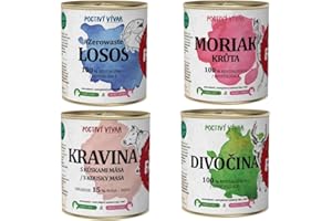 ANIMALUJOS Caldos Naturales para Perros y Gatos – Venado, Salmón, Pavo y Ternera – Suplemento Alimenticio Hidratante y Sabroso – Sin Aditivos – Ideal para Dietas Barf – Pets Farm Family – Pack Variado