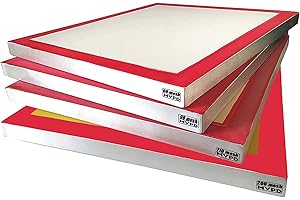 MIVPD 25" X 36" Dry Screen Set of 4 60 90 110 200 Mesh 250 165 150 75 Micron Jaw Screen 1050 Lightweight Aluminum Strainer Frame High Quality Nylon Mesh Yarn Pine Sieve Trim Tray