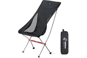 Naturehike Sedia da Campeggio Sedia da Pesca Ultraleggera Sedia Pieghevole con Borsa per Il Trasporto Piccola Sedia da Campeggio Portatile compatta per Campeggio Picnic Escursionismo 150 kg