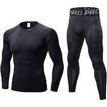 Sous-vêtements Thermiques Homme - Haut Et Bas Compression, Séchage Rapide, Pour Ski, Running, Hiver