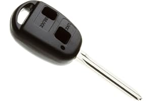 Jongo - Carcasa de Llave con Cuchilla Compatible con Toyota Yaris, Rav4, Land Cruiser y Avensis | con 1x Pila CR1616 | Caja Llave Plip Coche Mando a distancia sin Botones