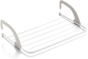 Rayen | Stendibiancheria per termosifoni e balconi | stendino per piccola biancheria | 4 m di superficie di asciugatura | Stendibiancheria da interno ed esterno | 54,5 x 35 x 13,5 cm