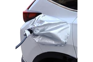 LOTHID Copertura antipioggia per stazione di ricarica per veicoli elettrici, copertura antipioggia magnetica per porta di ricarica, protezione solare, impermeabile, resistente alla neve, protegge