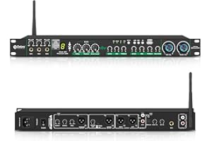 D Debra Audio E270 - Procesador de audio digital profesional antiaullidos con efecto DSP de 48 bits, eco, USB, MP3, Bluetooth, óptico, para karaoke, escenario, rendimiento (E270)