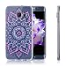 Produktbild iMonster Henna Hülle für Samsung Galaxy S7 Crystal Case Schutzhülle Mandala Bunte Blume Motiv Ultradünn Handyhülle Silikonhülle TPU transparent
