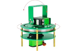 Yahboom Kit de servomoteur à 2 voies pour robot DIY, plate-forme électrique avec servo en métal, accessoires pour appareil photo ou bras de robot (servo en métal 2DOF avec tableau de contrôle et