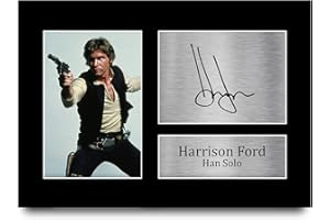 HWC Trading Harrison Ford Gift Signed A4 Printed Autograph Star Wars Gifts Print Photo Picture Display