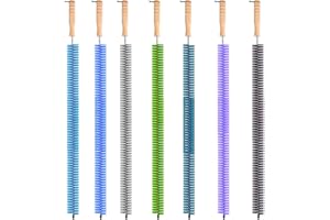 DOMTEK Radiator Cleaner Brush with Hanging Hook | Multi-Purpose Cleaning Brushes for Household 70CM Long | Pack of 1 in Random Color (Full Bristle)