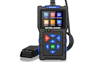 ALLmeter Dispositivo de diagnóstico OBD2 para coche con pantalla TFT de 2,8 pulgadas, 9 protocolos, más de 50.000 códigos de error, prueba de batería, impresión en la nube y 13 idiomas para