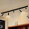 Eofiti Black Ceiling Light 5 Way Spot Light 3000K Warm White Include 5X 3W G9 LED Bulbs 360LM Rotatable Ceiling Lighting Adjustable Ceiling Spotlight Fitting for Kitchen Living Room Bedroom Hallway