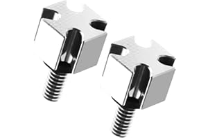 Biqiure 2PCS Motorcycle Seat Fastening Bolts,Aluminum CNC Motorcycle Bolt Mounting Screws 6mm for H-arley(Silver)