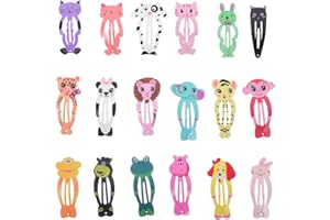 POPETPOP Pinzas Para El Pelo De Animales 18 Piezas Accesorios Coloridos Para Niñas Peinados Creativos Y Decoraciones De Fiesta Tamaño Compacto 2X0.8 Pulgadas