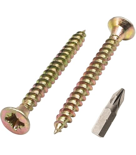 Viti Truciolare 3.5x10 Mm Pozidriv - Confezione Da 500 Pezzi In Acciaio Zincato, Testa Svasata