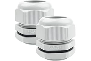 Caianwin Lot de 2 presse-étoupes M36 étanches IP68 pour boîte de dérivation, boîte de distribution, boîte à fusibles en saillie, armoire électrique de distribution
