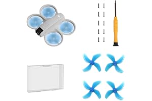 TUVZYLORY Colorful Four-Blade Propellers for DJI NEO Drone Quiet Power Noise Reduction Technology Replacement Wings with Screwdriver & Screws Set