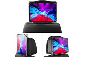 memumi Uchwyt na Tablet Samochodowy, Uchwyt na Tablet W zagłówku Samochodowym, Uniwersalny Regulowany Uchwyt Samochodowy do iPad Pro 11'' iPad Air 10.9'' oraz Samsung Tablet i innych 9.7 to 11inch- Czarny