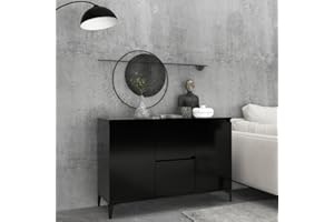 FIRBNUS 104x35x70 cm Aparador Negro Mueble Entrada Recibidor Recibidores De Entrada Aparador Cocina Muebles De Salon Armario Auxiliar