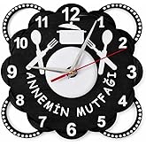 Anneler G&uuml;n&uuml; - Mutfak Duvar Saati (&Ouml;ZEL TASARIM - Sessiz Mekanizmalı)