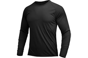 MAGCOMSEN UV Shirt Men's UPF 50+ Long Sleeve Shirt Quick-Drying Functional Shirt Sun Protection Sports Shirt