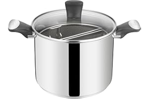 Lagostina Intensive Pro, Pastaiola Antiaderente 22 cm, Rivestimento Titanio Antigraffio, Cottura Rapida e Uniforme, Adatta a Tutte le Fonti di Calore Inclusa Induzione