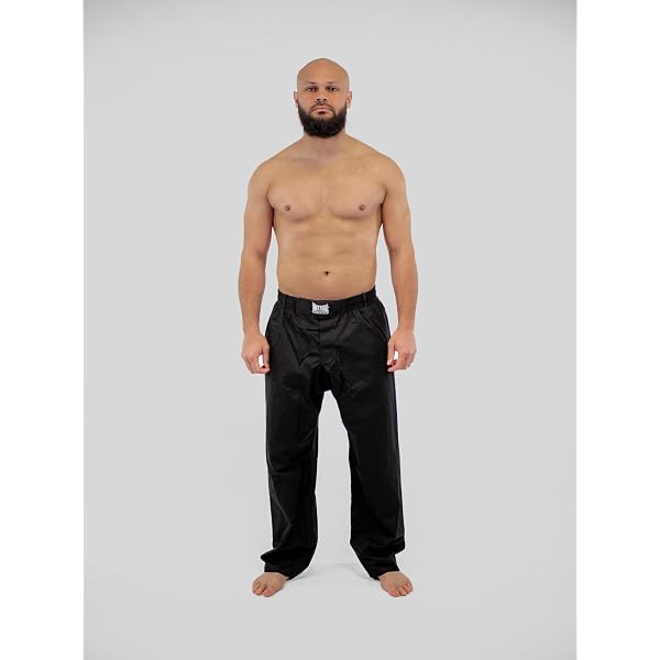 Pantalon De Kickboxing METAL BOXE - Bleu, Taille 160 Cm - 100% Polyester Satiné, Système WINDTEC - Pour Full Contact, Entraînement - 5