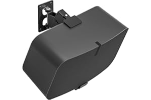 notiela Heavy Duty Speaker Wall Bracket for Sonos Five & Sonos Play 5 Wall Mount with Tilt & Swivel Adjustment for Sonos Play 5, Sonos Five Wall Mount Bracket, Single Black