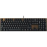 CHERRY KC 200 MX, mechanische Office-Tastatur, Deutsches Layout (QWERTZ), edles Design mit eloxierter Metallplatte, kabelgebu
