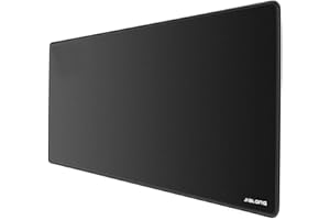 JIALONG Tappetino Mouse Grande Mouse Pad XXL Tappetino Scrivania (900x400mm) Confortevole, Lavabile, Base in Antiscivolo Personalizzato per Gaming, Ufficio, Lavoro - Nero