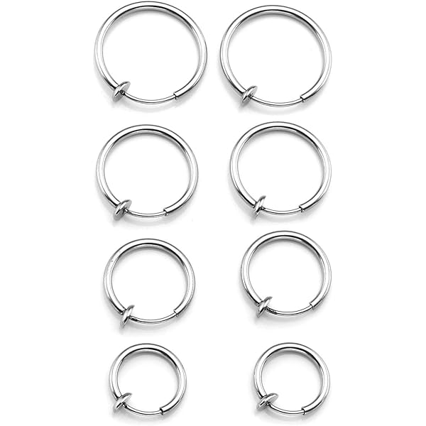 Orecchini A Cerchio Con Ciondoli Croce E Piuma - 2 Paia In Acciaio Inox Titanio - Foto 5