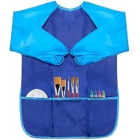 PXBSNB Malschürze Für Kinder – Wasserdicht, ölabweisend, Mit Großen Taschen, Inkl. 10 Pinsel, Für 7-10 Jahre, Ideal Für Malen & Basteln PXBSNB Malschürze Für Kinder – Wasserdicht, ölabweisend, Mit Großen Taschen, Inkl. 10 Pinsel, Für 7-10 Jahre, Ideal Für Malen & Basteln