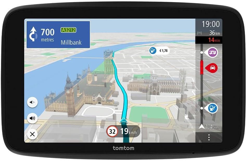 TomTom Campervan and Caravan Sat Nav GO Camper Max 2nd gen. (7" screen with camper and caravan POIs, updates via Wi-Fi, TomTom Traffic, saving vehicle profiles, world maps, avoid low emission zones)