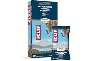 CLIF BAR | Energieriegel – Protein Riegel | mit 10g pflanzlichem Eiweiß | Peanut Butter Banana Dark Chocolate | Energy Bar | 12 x 68 g