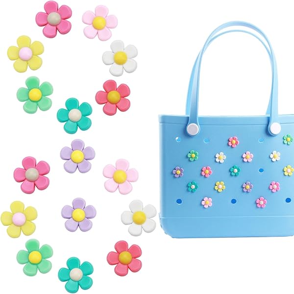 Bogg Bag Pearls Yumttero Charms For Bogg Bag Accessories Charms,Summer Style Decoration Charms Beach Bag Accessories Compatible With Bogg Bag, Rubber Beach Bag Bogg Bag Strap