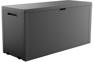 Keter EMILY Skrzynia Ogrodowa, 277, Antracytowy Szary, 277 l