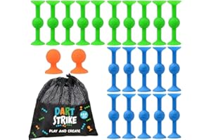 DartStrike® | Jeu de 22 Fléchettes avec Ventouses | Création de Formes pour Les Enfants | Jouets en Silicone | Enfants et Adultes | Précision | Défi | Cadeau Original | OriginalCup®