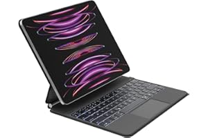 Belkin Pro iPad Keyboard Case with Magnetic Stand, Backlit Bluetooth Keyboard, Multi-gesture Controls, Apple Pencil Storage, Leather case, QWERTY, Multimedia Keys for iPad Air M2 13", iPad Pro 12.9"