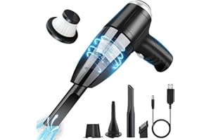 Yeegnar Handstaubsauger,3 In 1 Kabelloser Handstaubsauger, Kabelloser Handstaubsauger für das Auto, 8000PA leistungsstarker Handstaubsauger für den Außenbereich, die Büroreinigung und Tierhaare