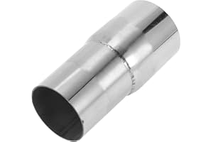 Motoforti Mandrel Exhaust Pipe Adapter Concentric Reducer Car Exhaust Pipe Tubing Piping Adapter 2.25" OD to 2.35" OD 5" Length T304 Stainless Steel Silver Tone