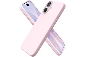 ORNARTO Etui kompatybilne z iPhone 17 16.0 cm, smukłe, płynny silikon, 3 warstwy, w pełni pokryte, miękkie żelowe, gumowe, 17, etui na telefon 16.0 cm, kredowe różowe