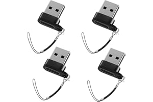 Liaoan Adaptador USB C a USB, USB macho a USB C hembra, [juego de 4 piezas], adaptador de llavero portátil USB C