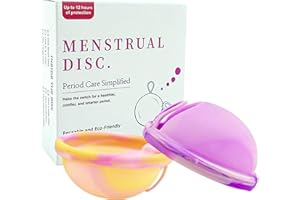 LEOEASIY Menstruationsscheibe,Menstrual Disc,Periodenscheibe,Menstruationstasse aus Silikon,Menstruationstasse Set für Sport und Schwimmen,Aufbewahrungstasche Alternative zu Soft Tampons & OB