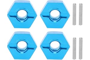 EVER wltoys z06 ersatzteile,Nabenmutter, 5MM Rad Nabenmontage Nabenmutter mit iften Passend für WLto 1/14 144001 RC Car(Blau 1266B)