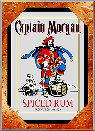 Captain Morgan Spiegel Rum Wandspiegel mit Schwarz - 2